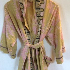 Green and Pink Kiyomi Dressing Gown S/M